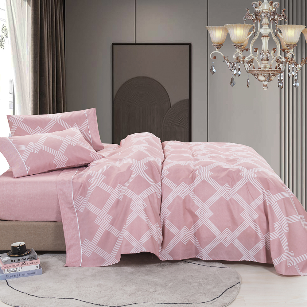 99,99% poliester -twill rastjeran tiskano 4 PCS posteljine set